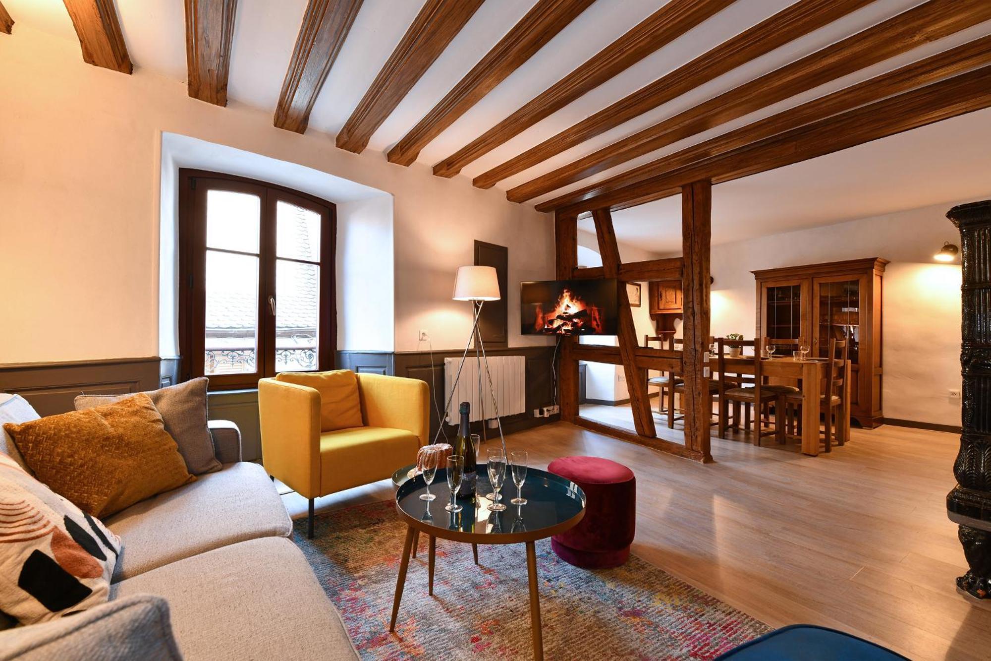 Grand Gite Dans Maison Alsacienne Historique Gueberschwihr ภายนอก รูปภาพ